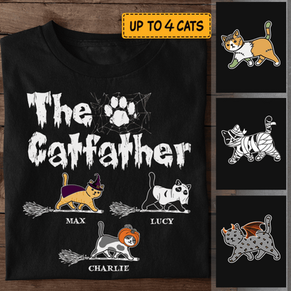 The Spooky Cat Father Personalized T-Shirt TS-HR177