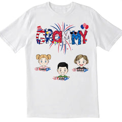 4th Of July Grandma - Personalized Grandma Shirt, Independence Day Gift For Grandma, Mom
