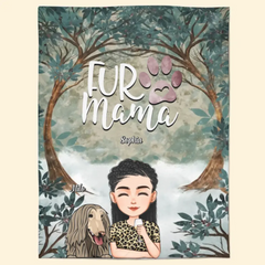 Personalized Blanket - Gift For Mom - Fur Mama