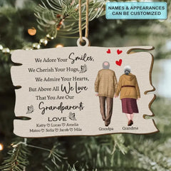 You Are Our Grandparent - Personalized Custom Wood Ornament - Christmas Gift For Family Members, Grandma, Grandpa