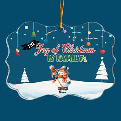 The Joy Of Christmas Is Family - Personalized Custom Mica Ornament - Christmas Gift For Family Members