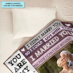 You Are My Love - Personalized Custom Blanket - Valentine's Day Gift For Couple, Wife, Husband