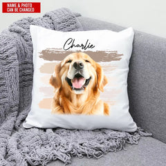 Custom Pet Photo - Personalized Pillow, Upload Photo, Pillow Gift For Dog Lover - PC73