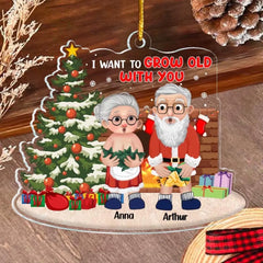 I Want To Grow Old With You - Personalized Couple Ornament