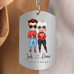 Custom Personalized Couple Aluminum Keychain - 
 Gift Idea For Couple/Valentine's Day - I Believe In You