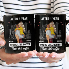 Couple Kissing After Years Hotter Than This Coffee - Gift For Couples - Personalized Mug