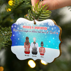 The Love Between Brothers & Sisters Is One Of Life's Greatest Blessings - Christmas Memorial Gift For Family, Siblings & BFF Besties - Personalized Wooden Ornament