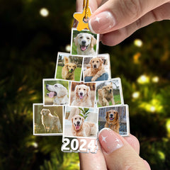 Photo Pet Christmas Tree - Personalized Acrylic Photo Ornament