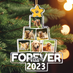 Photo Pet Memorial - Personalized Acrylic Photo Ornament