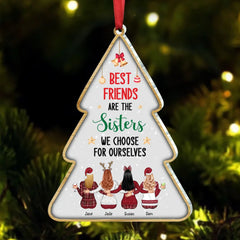 Besties - Best Friends Are The Sisters We Choose For Ourselves - Personalized Acrylic Ornament