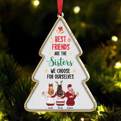 Besties - Best Friends Are The Sisters We Choose For Ourselves - Personalized Acrylic Ornament