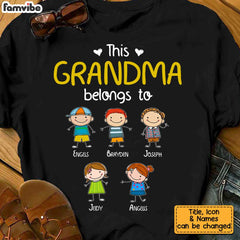 Personalized This Grandma Belongs To Shirt - Hoodie - Sweatshirt SB74 30O34