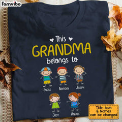 Personalized This Grandma Belongs To Shirt - Hoodie - Sweatshirt SB74 30O34