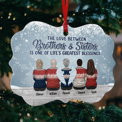 The Greatest Gift Our Parents Gave Us Was Each Other - Personalized Custom Benelux Shaped Wood, Acrylic, Ceramic Christmas Ornament - Gift For Siblings, Christmas Gift