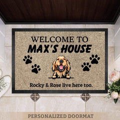 Welcome To Dog House Dog Doormat K228 888241