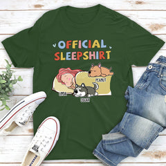 Sleeping Dog Sleepshirt Version 2 - Personalized Custom Unisex T-shirt