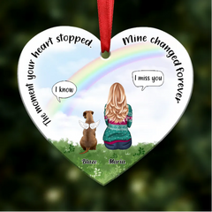 Dog Lover - The Moment Your Heart Stopped Dog - Personalized Ornament